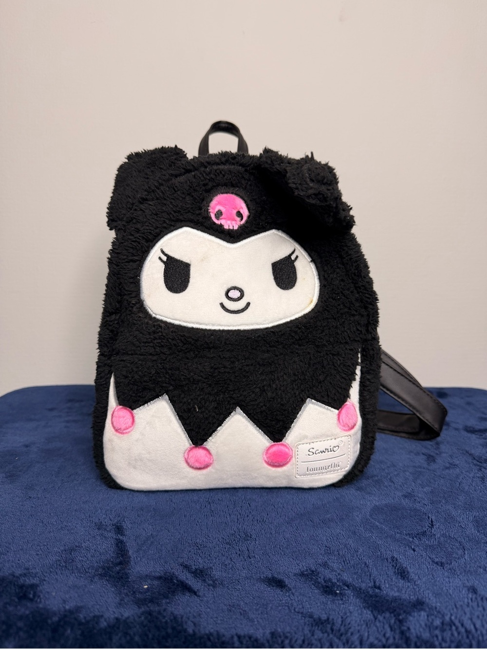 Loungefly Sanrio Kuromi sherpa character mini backpack